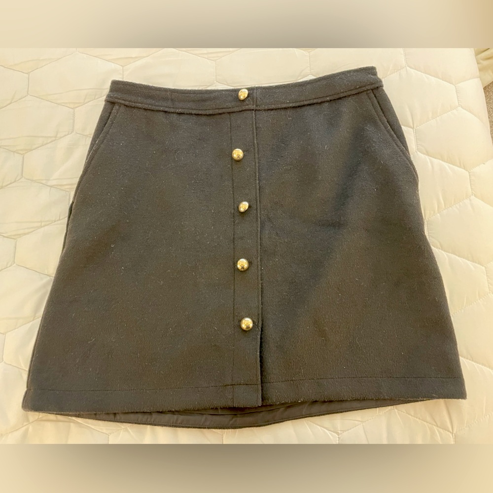 Loft Button Skirt